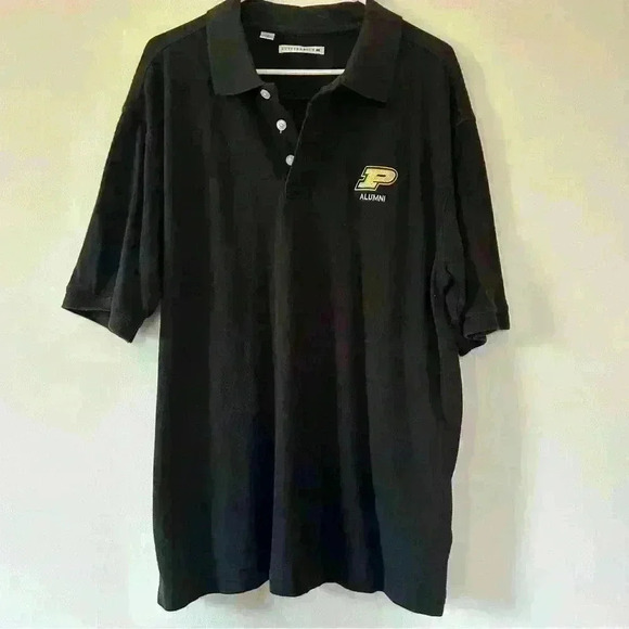 Cutter & Buck Other - Cutter and Buck Purdue alumni black collared shirt